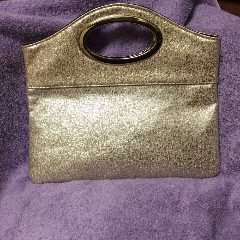Gold clutch purse